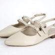 Beige leder