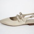 Beige leder