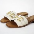 Beige leder