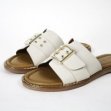 off white / leder