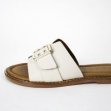 off white / leder